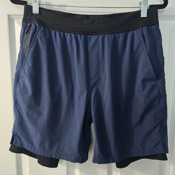 Ten Thousand Other - Ten Thousand The Interval‎ Short 7" Lined Men's Size Medium Blue Black